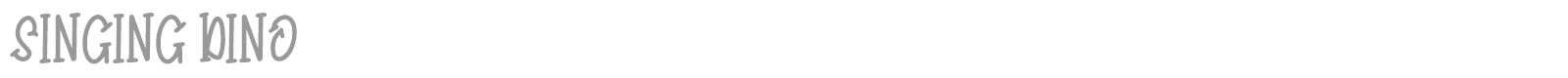 Singing Dino font preview